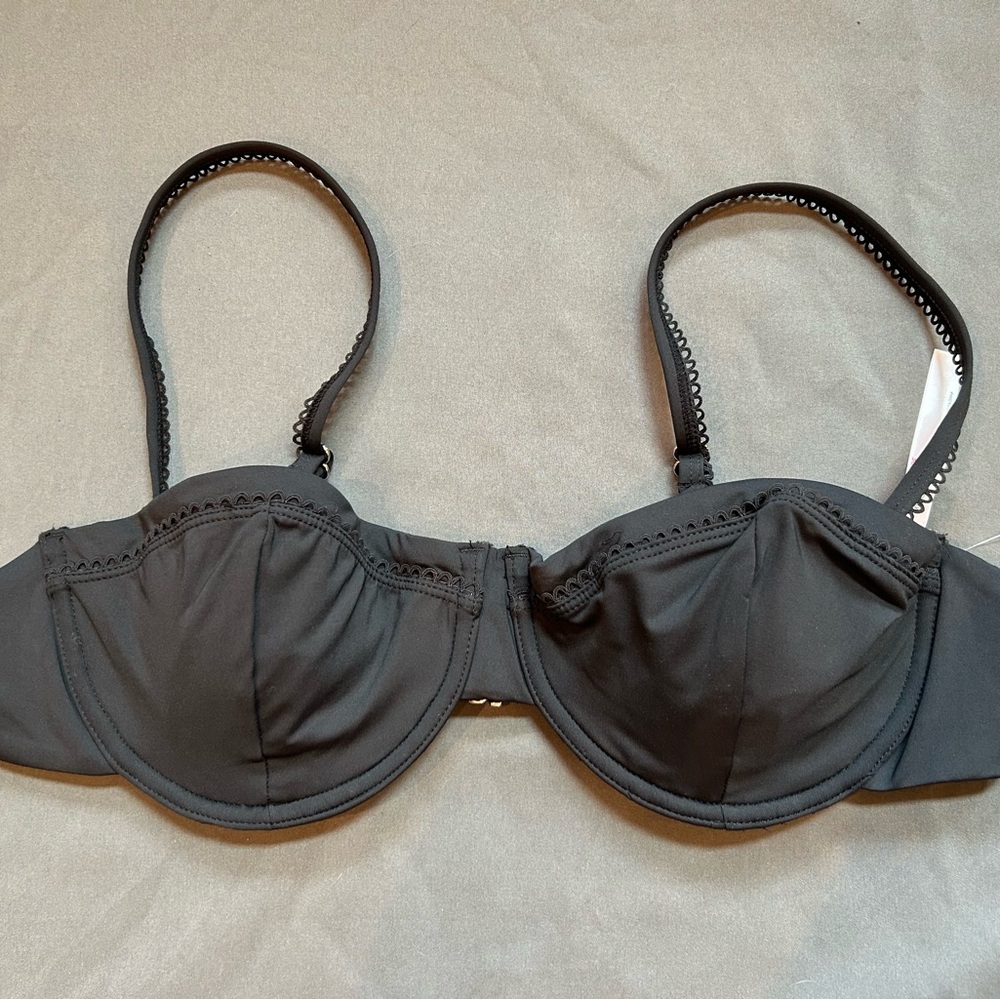 Urban Outfitters Black Underwire Bra with Adjustable Straps